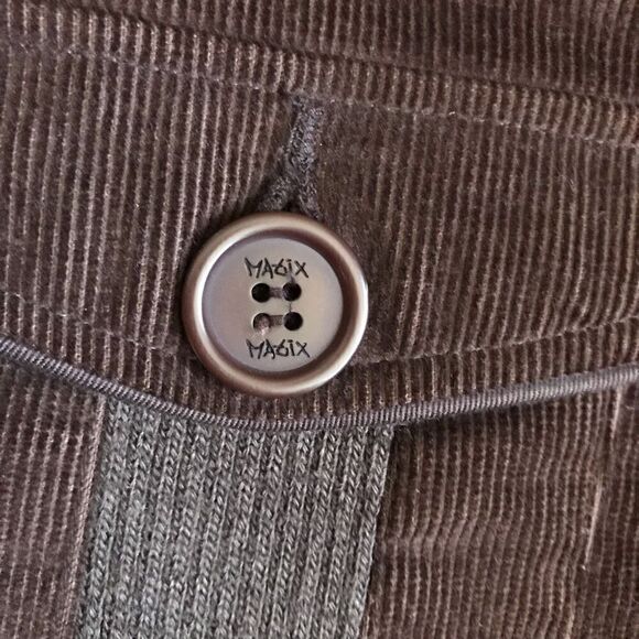 Matix Size Small women’s brown corduroy fitted blazer button stylish career - Picture 6 of 8